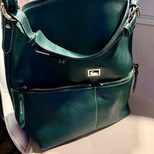 Dooney & Bourke Dark Green Leather Dillen Bag